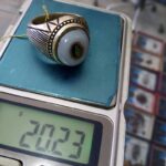 انگشتر نقره با نگین شجر باباقوری - تصویر 3