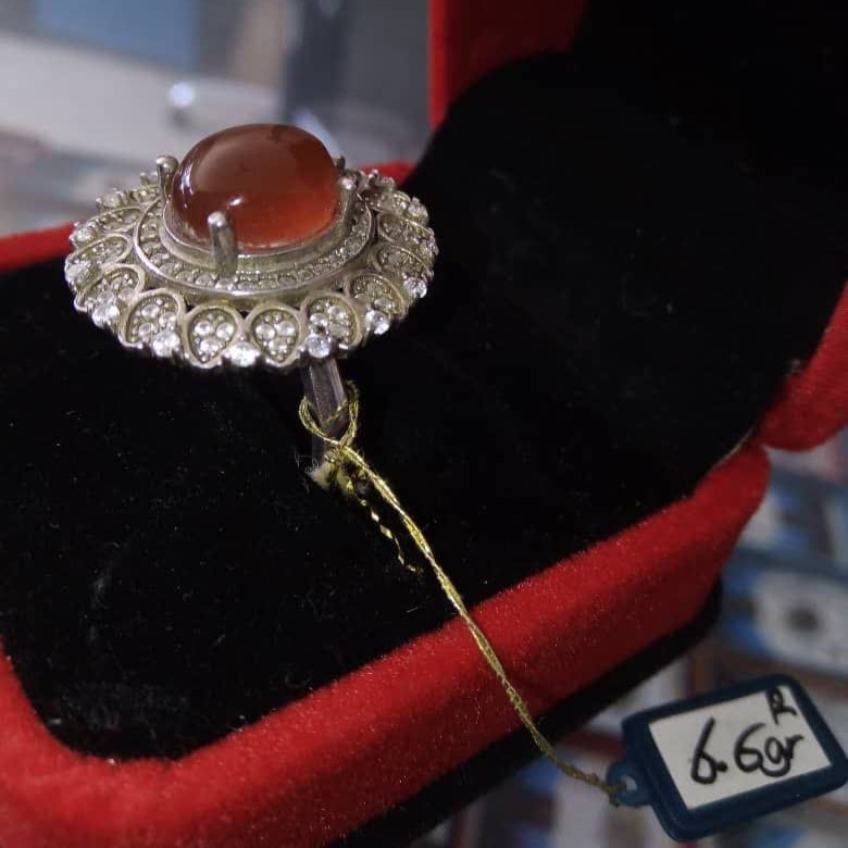 photo20156533150 انگشتر نقره با نگین عقیق - تصویر 1