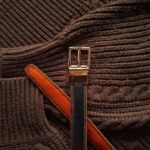 کمربند چرم طبیعی دو رو زنانه - تصویر 4