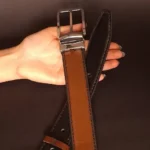 کمربند چرخشی چرم طبیعی مردانه - تصویر 4