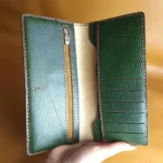 کیف پول و کارت چرم طبیعی حکاکی طرح شکوفه های بهاری - تصویر 4