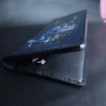 کیف پول و کارت چرم طبیعی حکاکی طرح دریا - تصویر 2